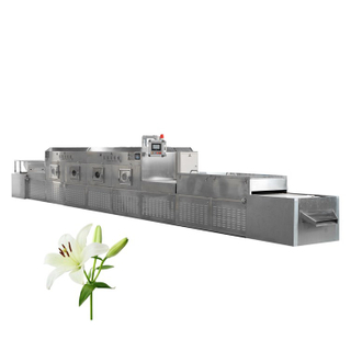 6Kw Air Cooled Industrial Tunnel Type Lily Flower Microwave Dryer For Factory