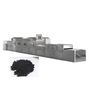 60Kw Water Cooled Commercial Belt Type Medicine Pill Microwave Dehydrator Equipment For Factory