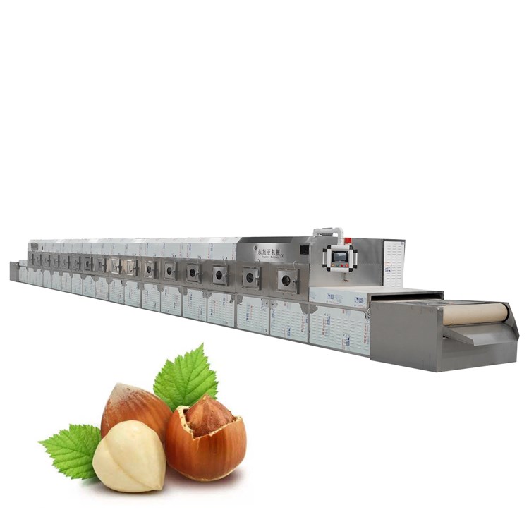 40Kw Air Cooled Industrial Belt Type Hazelnut Microwave Roaster Machine For Farm