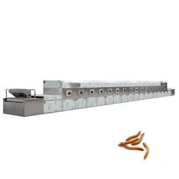 60Kw Water Cooled Industrial Belt Type Yellow Mealworm Microwave Sterilizer Machine For Factory